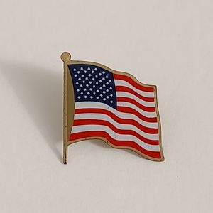 Vintage American Flag Pin USA Red White and Blue Patriotic United States